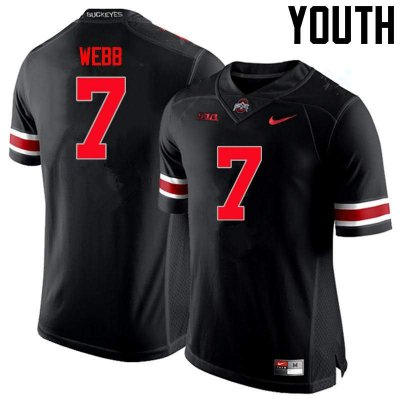 NCAA Ohio State Buckeyes Youth #7 Damon Webb Limited Black Nike Football College Jersey BQB4045OY